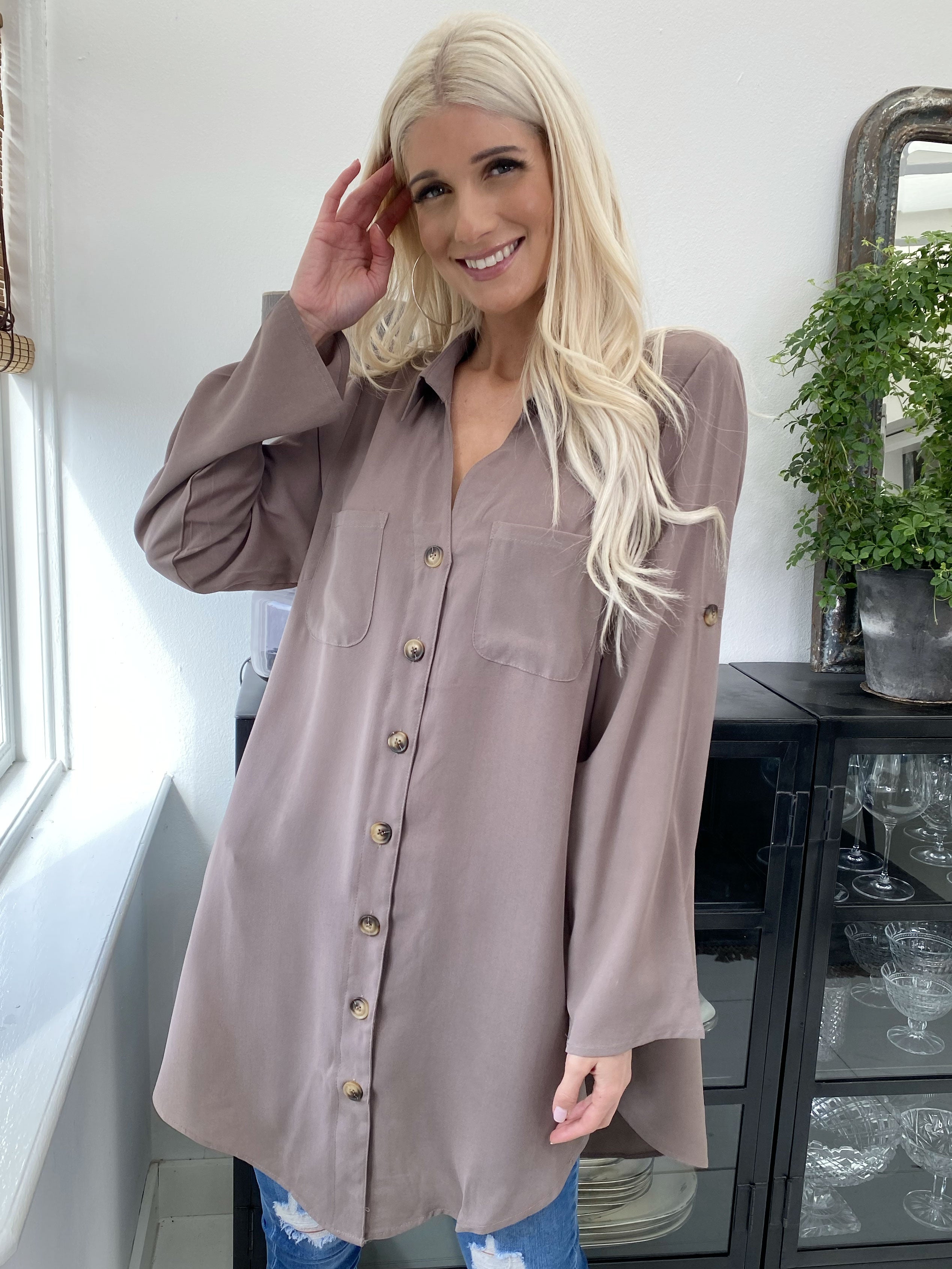 Alyssa - Let simpel skjorte i løs pasform